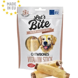 LET's Bite Chewbones, poslastica za pse, rolice s vitaminima, 135g