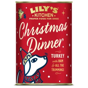 LILY'S KITCHEN Christmas Dinner, konzerva za pse s puretinom i šunkom, 400g