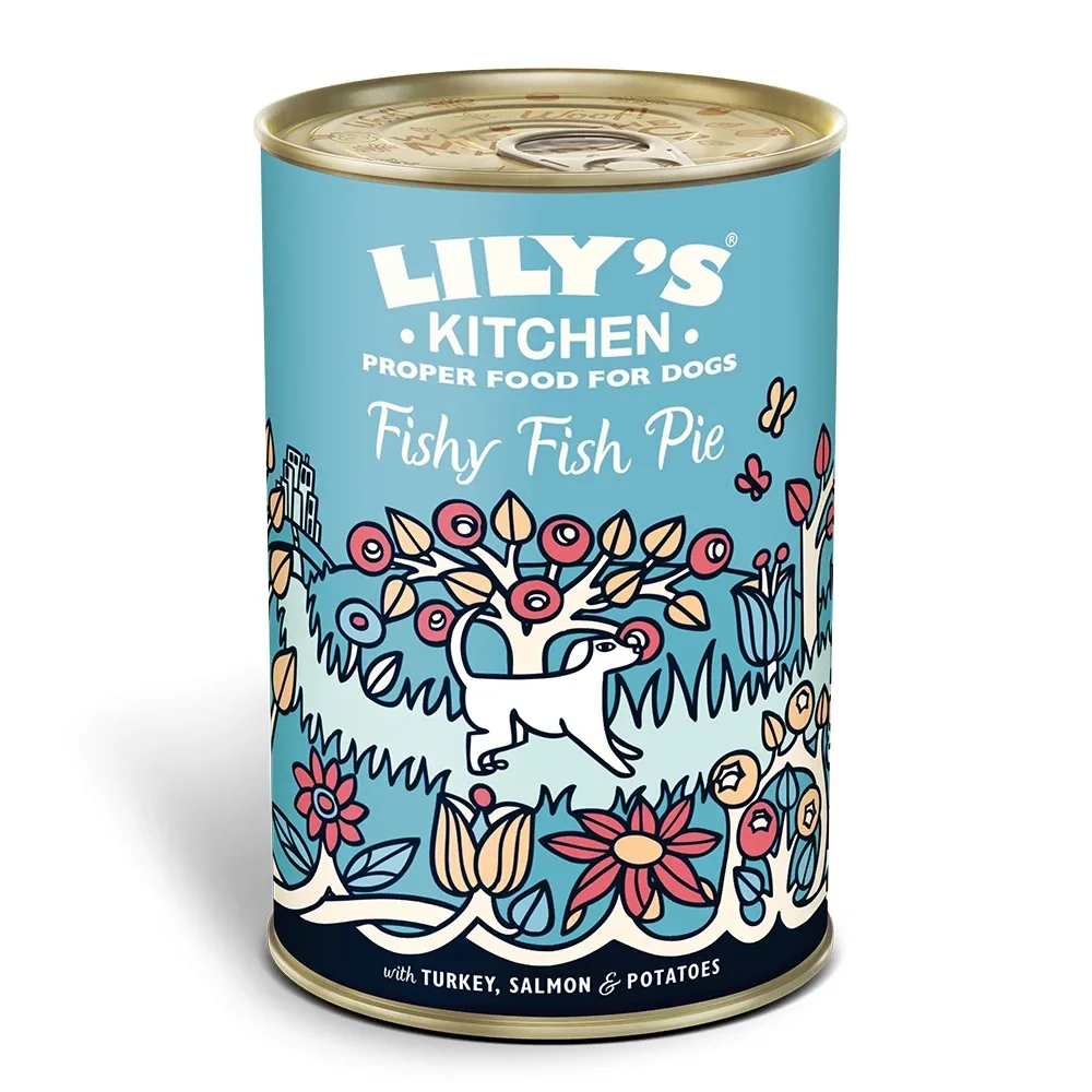 LILY'S KITCHEN Fishy Fish Pie, puretina s lososom, haringom i krumpirom, 400g