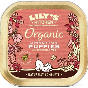 LILY'S KITCHEN Organic Dinner for PUPPY, piletina s povrćem, bez žitarica, 150g