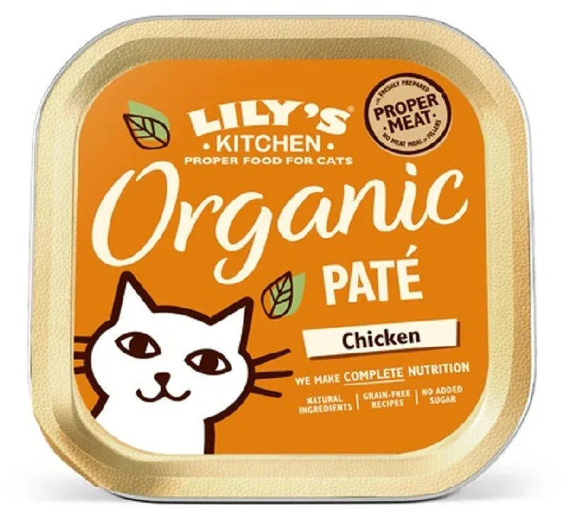 LILY'S KITCHEN Organic Pate Chicken, bez žitarica, 85g
