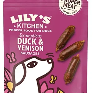LILY'S KITCHEN Scrumptious Sausages, pačetina s divljači, bez žitarica, 70g