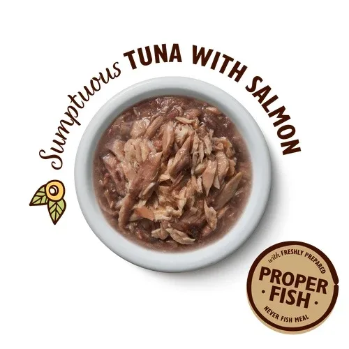 LILY'S KITCHEN Shredded, fileti tunjevine s lososom u umaku, 70g - Image 2