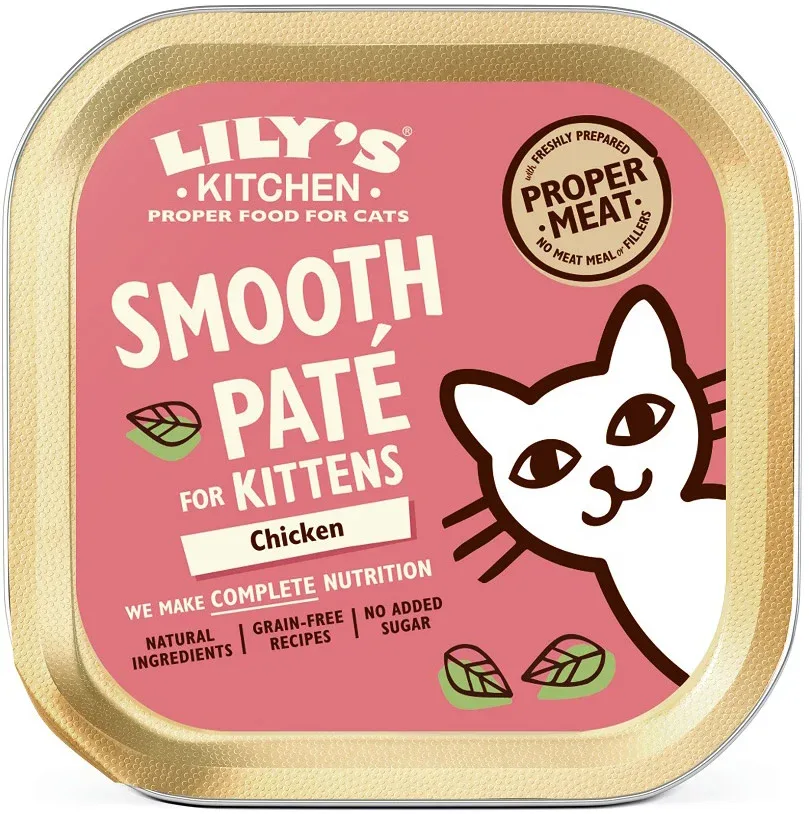 LILY'S KITCHEN Smooth Pate KITTEN, piletina, bez žitarica, 85g