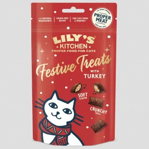 LILY'S KITCHEN Turkey Pillow Treats, s puretinom, 60g