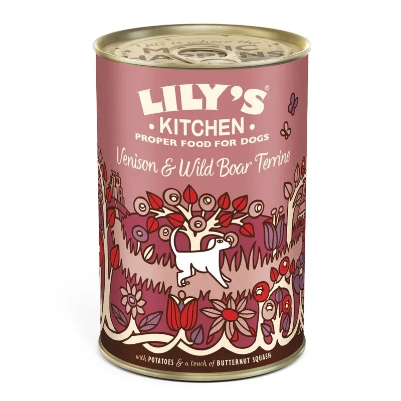 LILY'S KITCHEN Venison & Wild Boar, srnetina i veprovina, bez žitarica, 400g