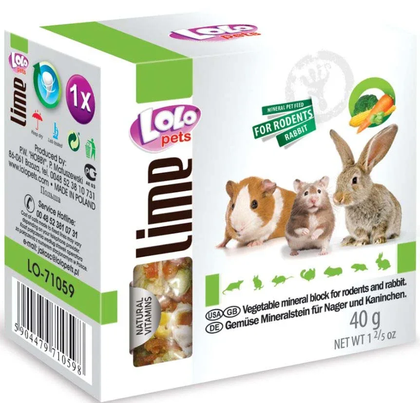 LOLO PETS Mineralni kamen s povrćem za glodavce i kuniće - Image 2