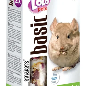 LOLO PETS Štapići s kokosom i ružinim laticama, za činčile, 2kom/90g