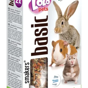 LOLO PETS Štapići s povrćem, za glodavce i kuniće, 2kom/90g