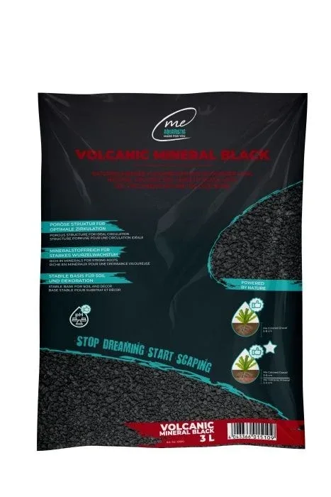 ME AQUARISTIC Volcanic Mineral Black,prirodni lava supstrat,3l