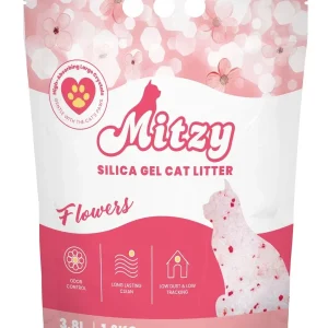 MITZY Silikatni pijesak za mačke Flowers, upijajući, 3,8 L