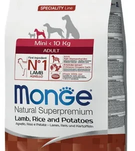 Monge Adult Mini janjetina, riža i krumpir