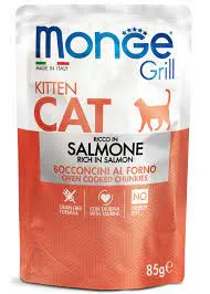 Monge cat grill kitten losos 85g