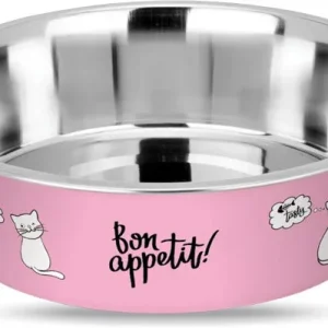MR. PET Zdjelica Bonney Bone Appetit, inox, protuklizna