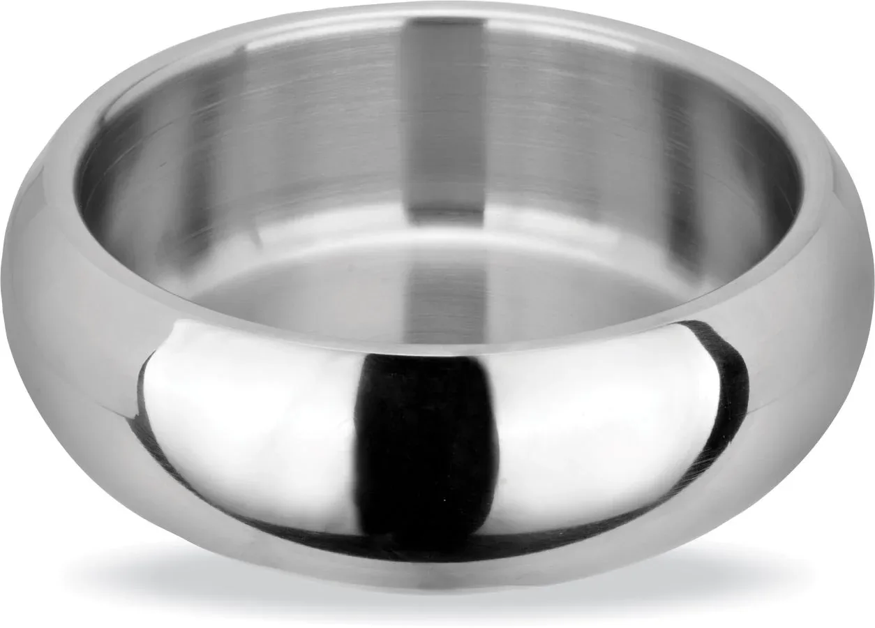 MR. PET Zdjelica Premium Belly, ovalna, dvostruki inox, protuklizna