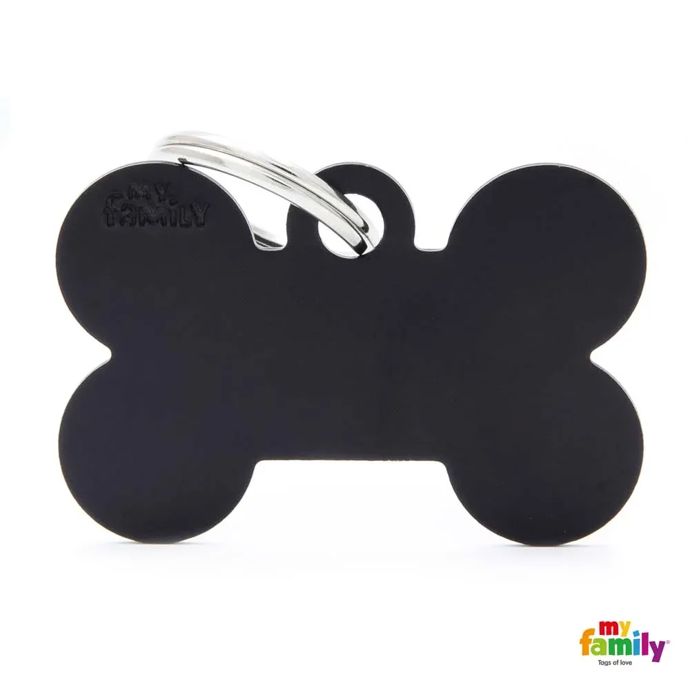 MYFAMILY Basic Pločica za graviranje Kost, aluminij, crna - Image 2