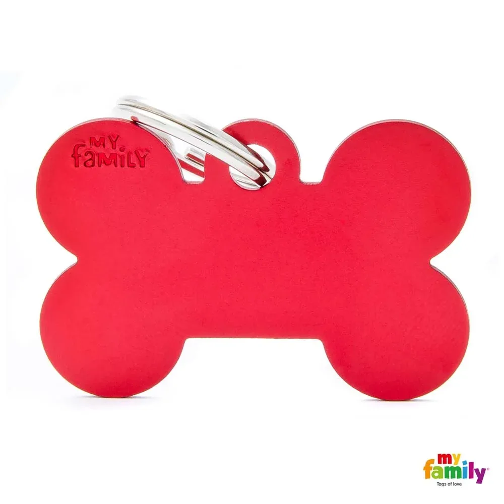 MYFAMILY Basic Pločica za graviranje Kost, aluminij, crvena - Image 2