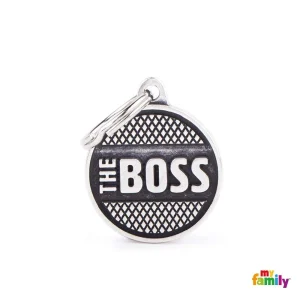MYFAMILY Bronx Pločica za graviranje M "The boss" 2,5x3,1cm