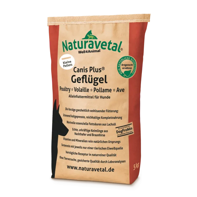 Naturavetal Canis Plus® Perad mali peleti, 1 kg