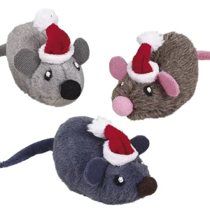 NOBBY Igračka za mačke Božićni Miš, s matatabijem, razne boje, 8cm