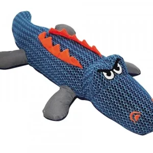 NOBBY Igračka za pse Krokodil, mrežasta tkanina, reflektirajuća, zvučna, 37cm