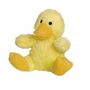 NOBBY Igračka za pse Patka, plišana, zvučna, žuta, 20cm