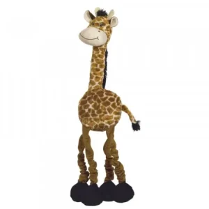 NOBBY Igračka za pse Žirafa, plišana, s elastičnim nogama, zvučna, 72cm