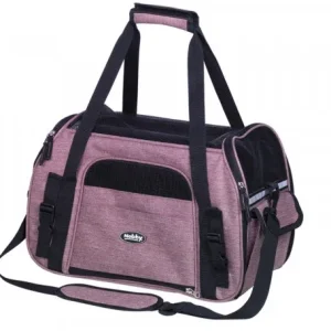 NOBBY Torba za kućne ljubimce Lujan, ružičasta, do 7kg, M, 43x23x29cm