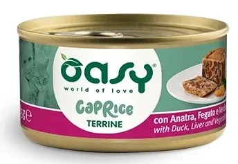OASY Caprice Terina, pašteta u štruci s pačetinom, jetricom i povrćem, 85g