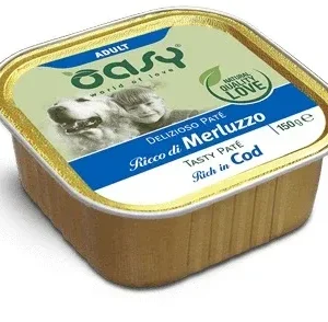 OASY Pašteta za pse, bogata bakalarom, 150g