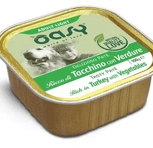 OASY Pašteta za pse LIGHT, s povrćem, bogata puretinom, 150g
