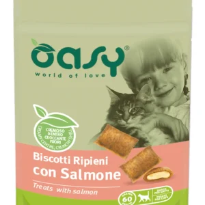 OASY Snack Cat hrskava punjena poslastica sa okusom lososa 60 g