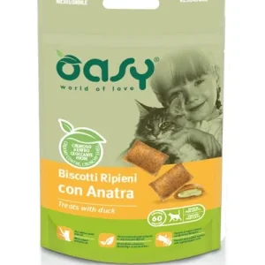 OASY Snack Cat hrskava punjena poslastica sa okusom pačetine 60 g