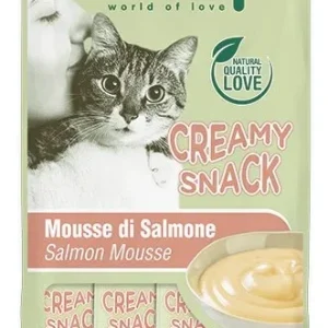 OASY Snack Cat, kremasta poslastica sa okusom lososa, 4X15gr