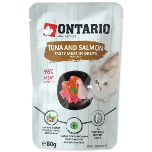 ONTARIO Tunjevina s dodatkom lososa, u temeljcu, 80g