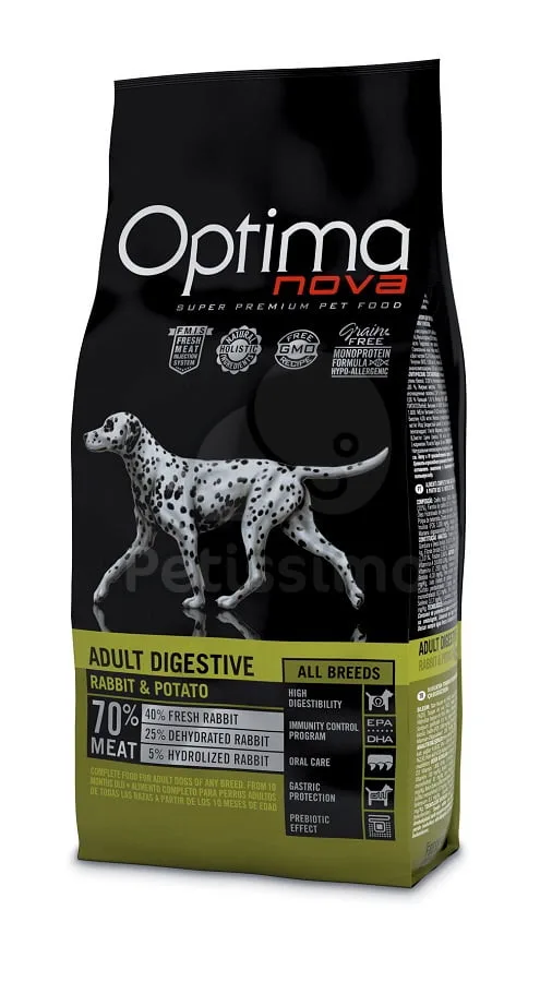 Optimanova Adult Digestive All breeds- kunić i krumpir