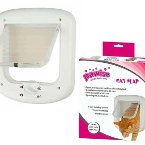 PAWISE Cat Flap, vrata za mace, plastična, sustav za zaključavanje, razne vel.