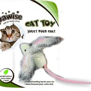 PAWISE Crazy Ear Miš s ketnipom, 7cm, razne boje