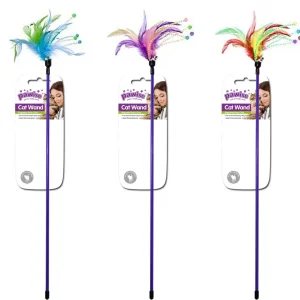PAWISE Feather Wand Mahalica, 50cm, razne boje