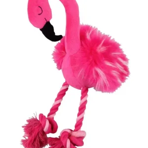 PAWISE Flamingo Squeaky, zvučna, 12x28 cm