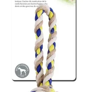 PAWISE Floss Tugger Pamučna lopta s drškom 23 cm