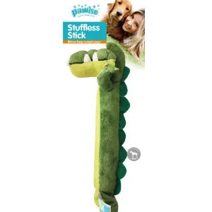 PAWISE Igračka za pse Stuffless Stick Krokodil, pliš, 40cm
