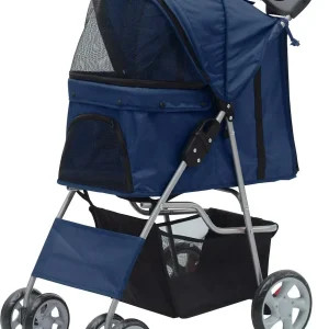 PAWISE Kolica za pse Pet Stroller, 68x46x100cm, plava