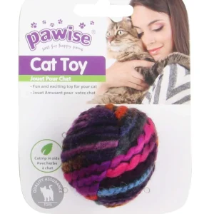 PAWISE Meow Meow Life Lopta, vunena, 15cm