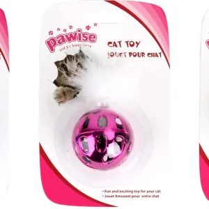 PAWISE Metalic Lopta sa zvončićem, 4,5cm, razne boje