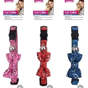 PAWISE Ogrlica za mace s mašnicom Bowknot 30cm