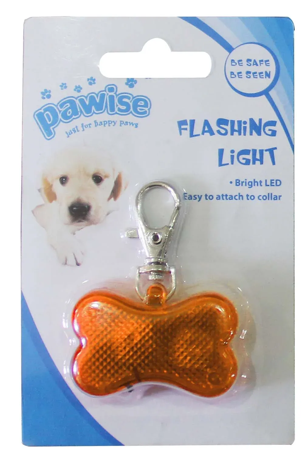 PAWISE Privjesak treptajuća lampica Kost, 4,5x3cm