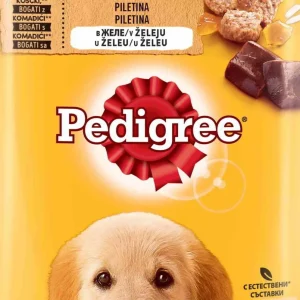 PEDIGREE JUNIOR s piletinom i rižom u želeu, 100g