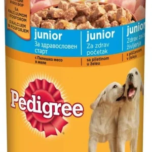 PEDIGREE Konzerva JUNIOR s piletinom u želeu, 400g