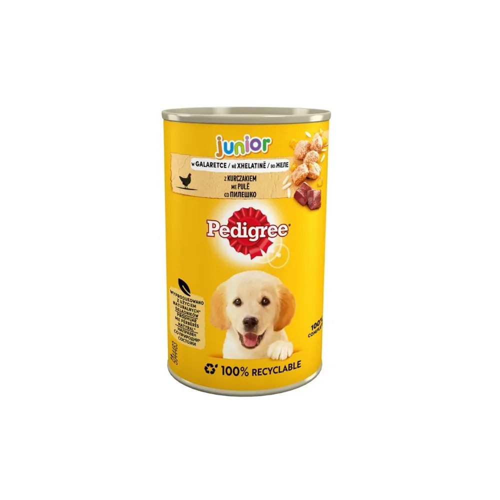 PEDIGREE Konzerva JUNIOR s piletinom u želeu, 400g